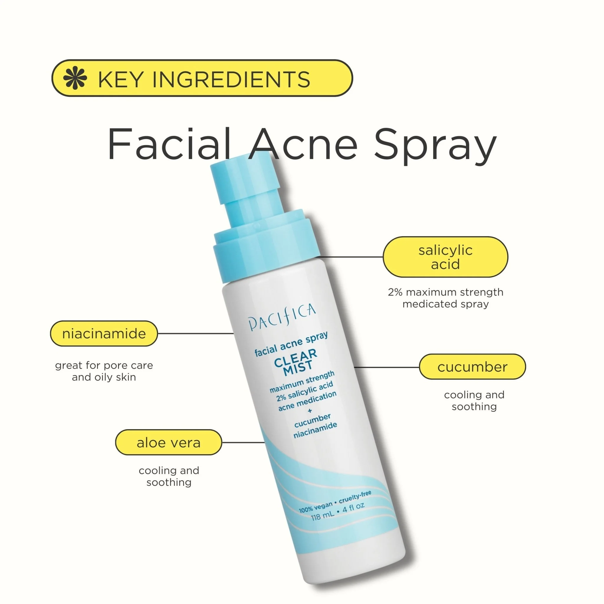 Clear Mist Facial Acne Spray - Image 4
