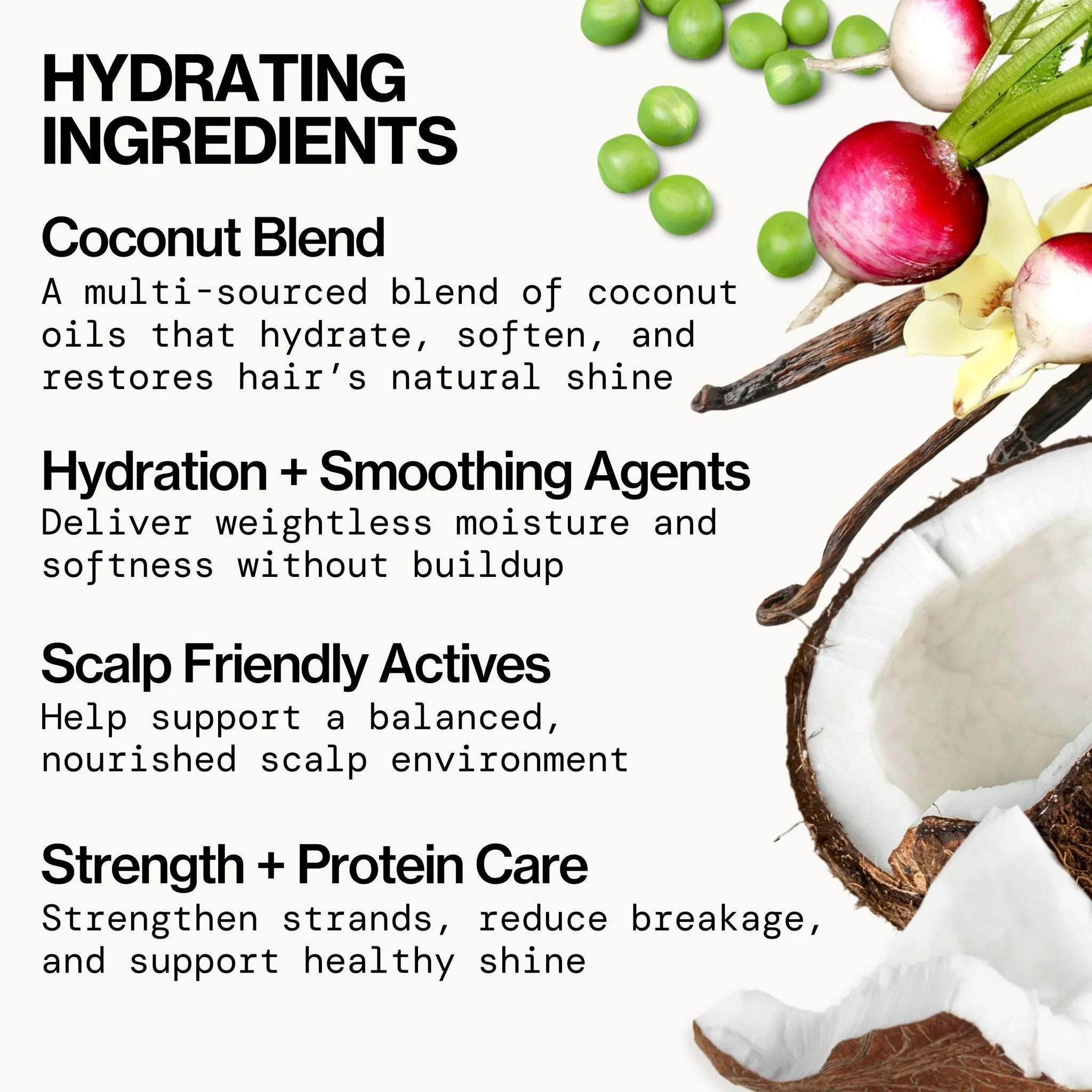 Coconut Vanilla Hydrating Shampoo - Image 4