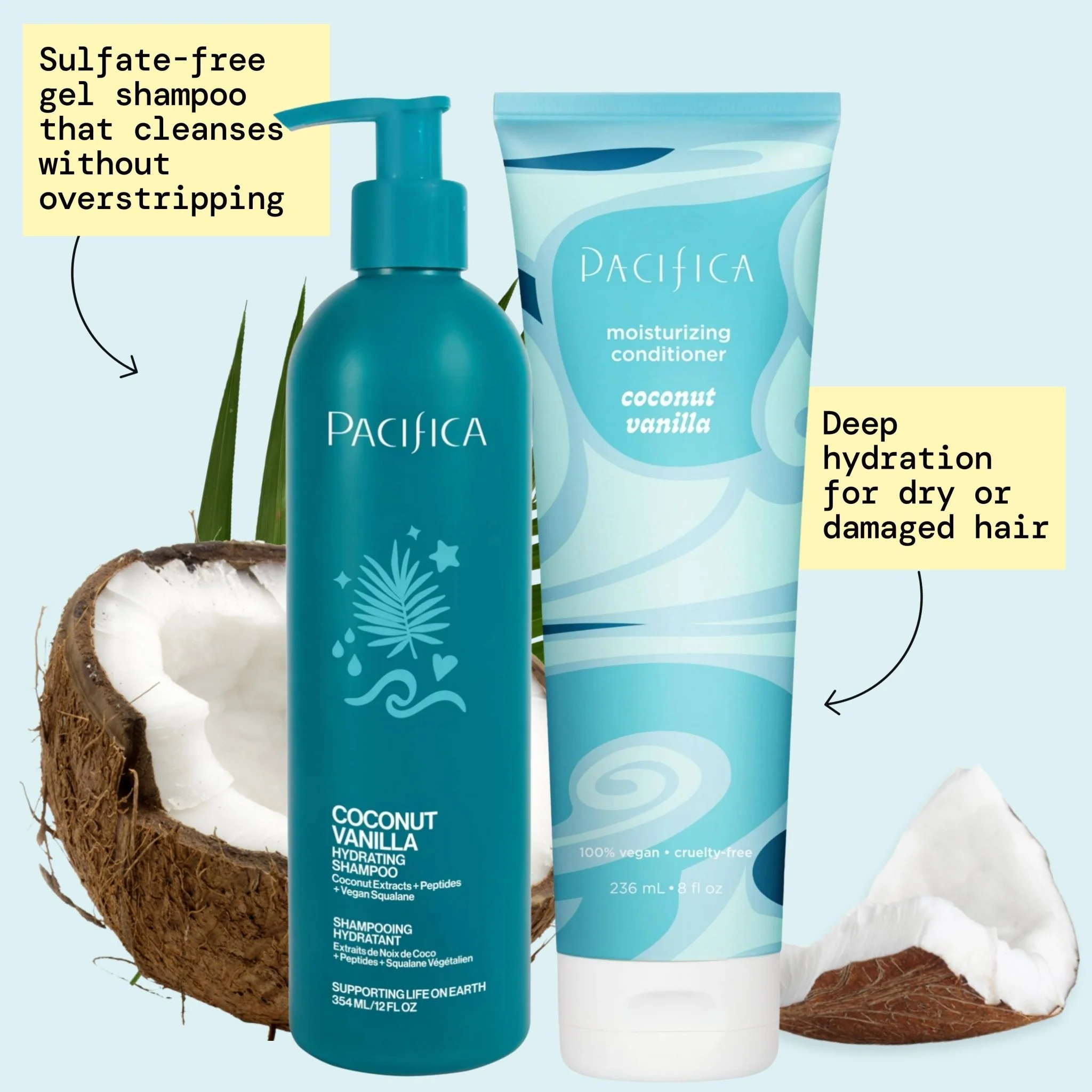 Coconut Vanilla Hydration Haircare Bundle - Image 2