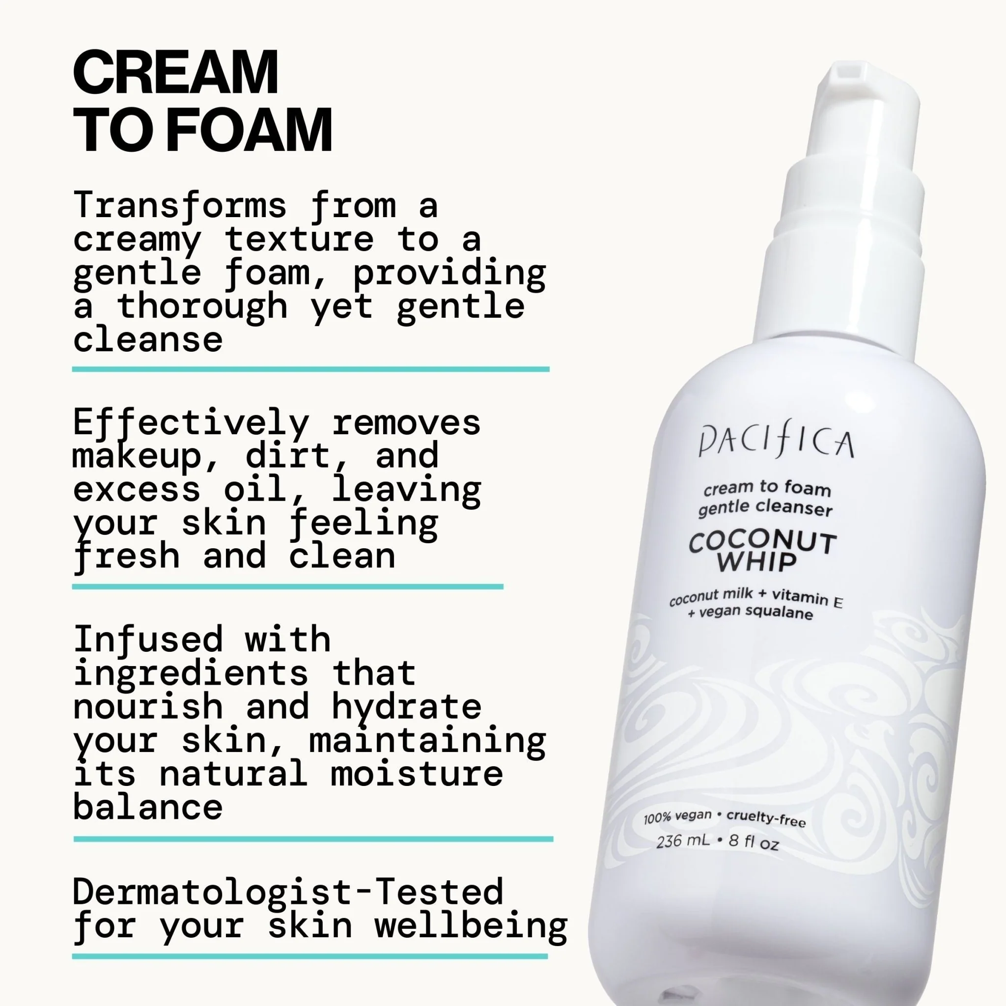 Coconut Whip Cream to Foam Gentle Cleanser - Image 6
