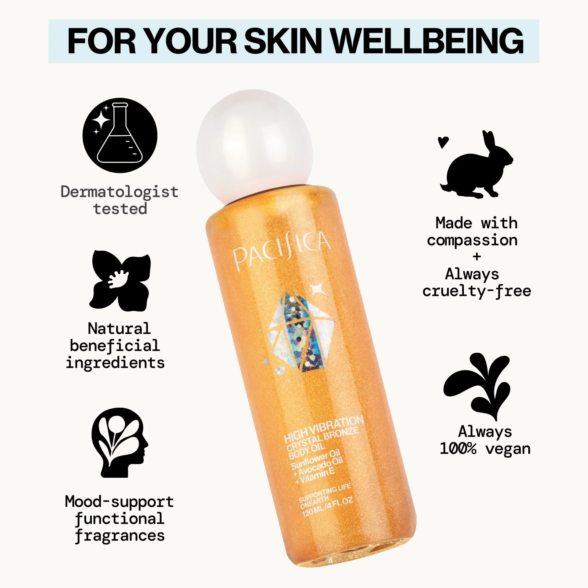 High Vibration Crystal Bronze Body Oil - Image 12