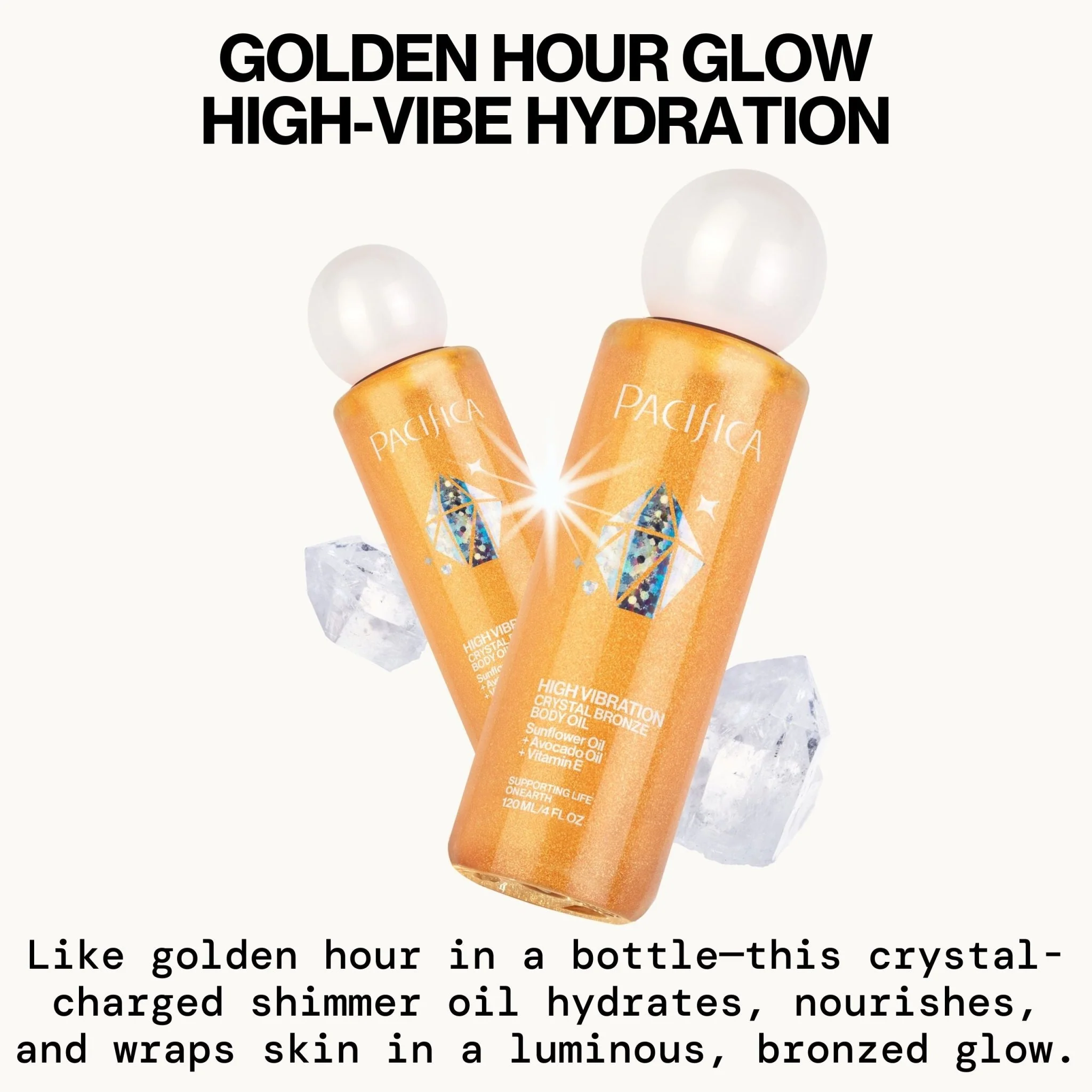 High Vibration Crystal Bronze Body Oil - Image 4