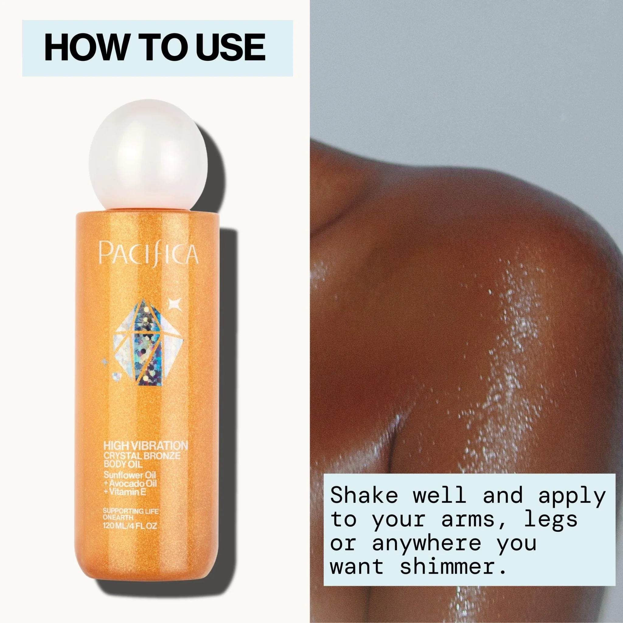 High Vibration Crystal Bronze Body Oil - Image 8