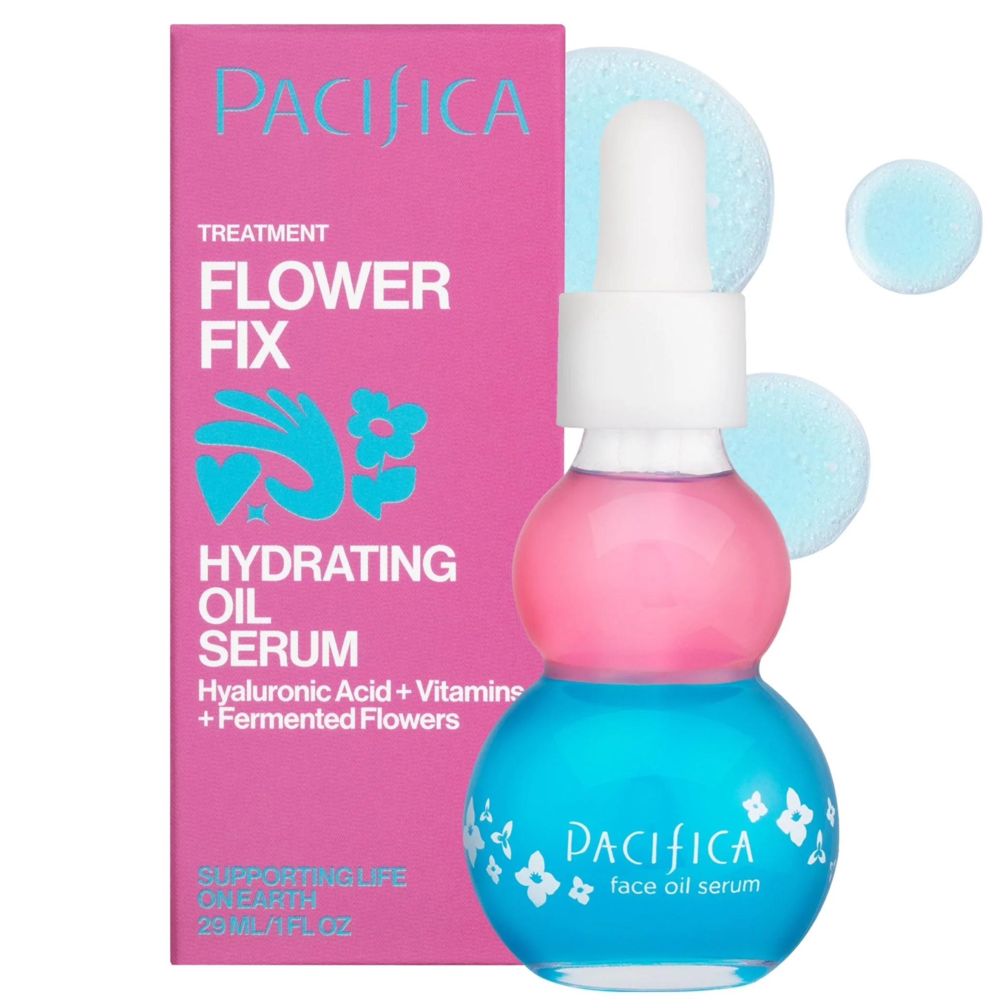 Flower Fix Bi-Phase Hydrating Oil Serum - Image 2