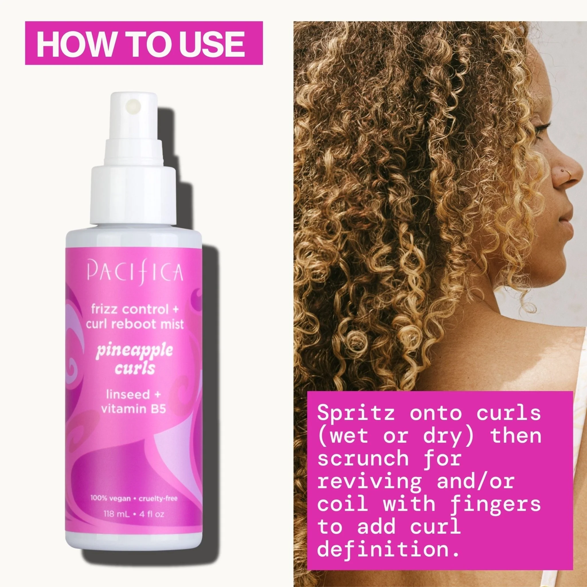 Pineapple Curls Frizz Control & Curl Reboot Mist - Image 11