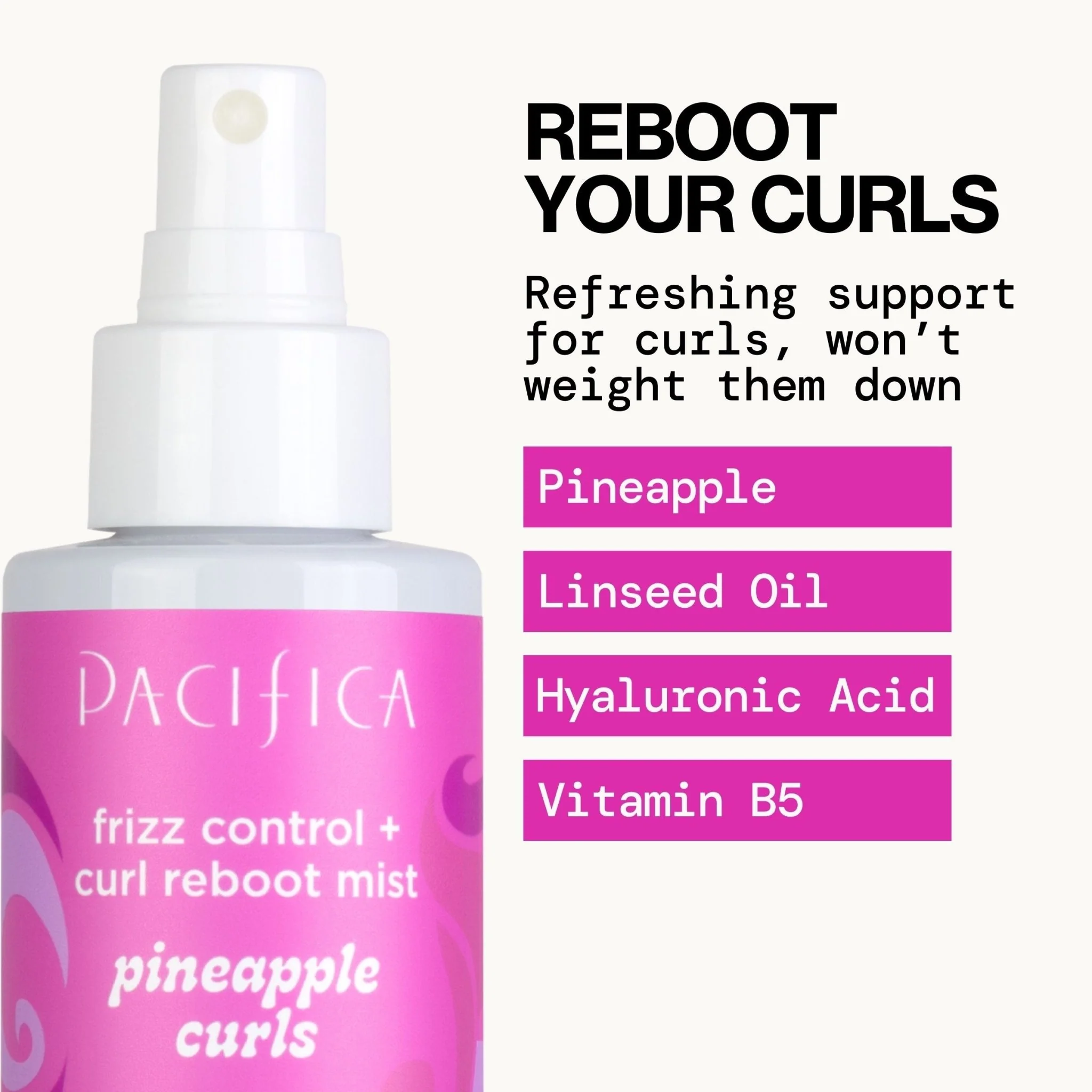 Pineapple Curls Frizz Control & Curl Reboot Mist - Image 4