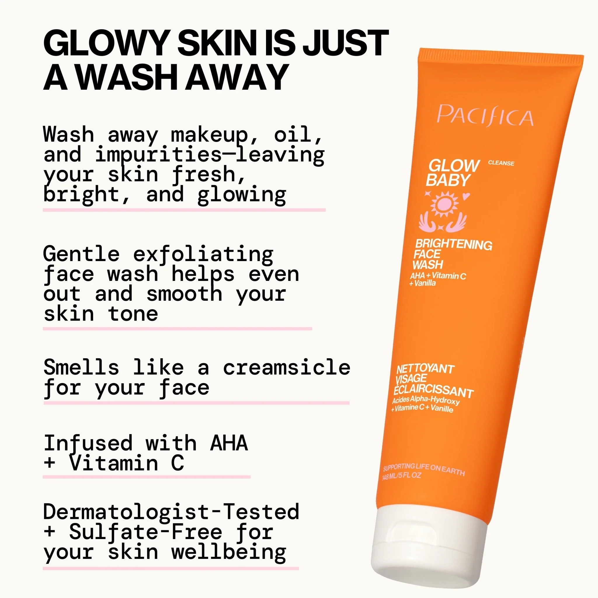 Glow Baby Brightening Face Wash | Facial Cleanser - Image 5