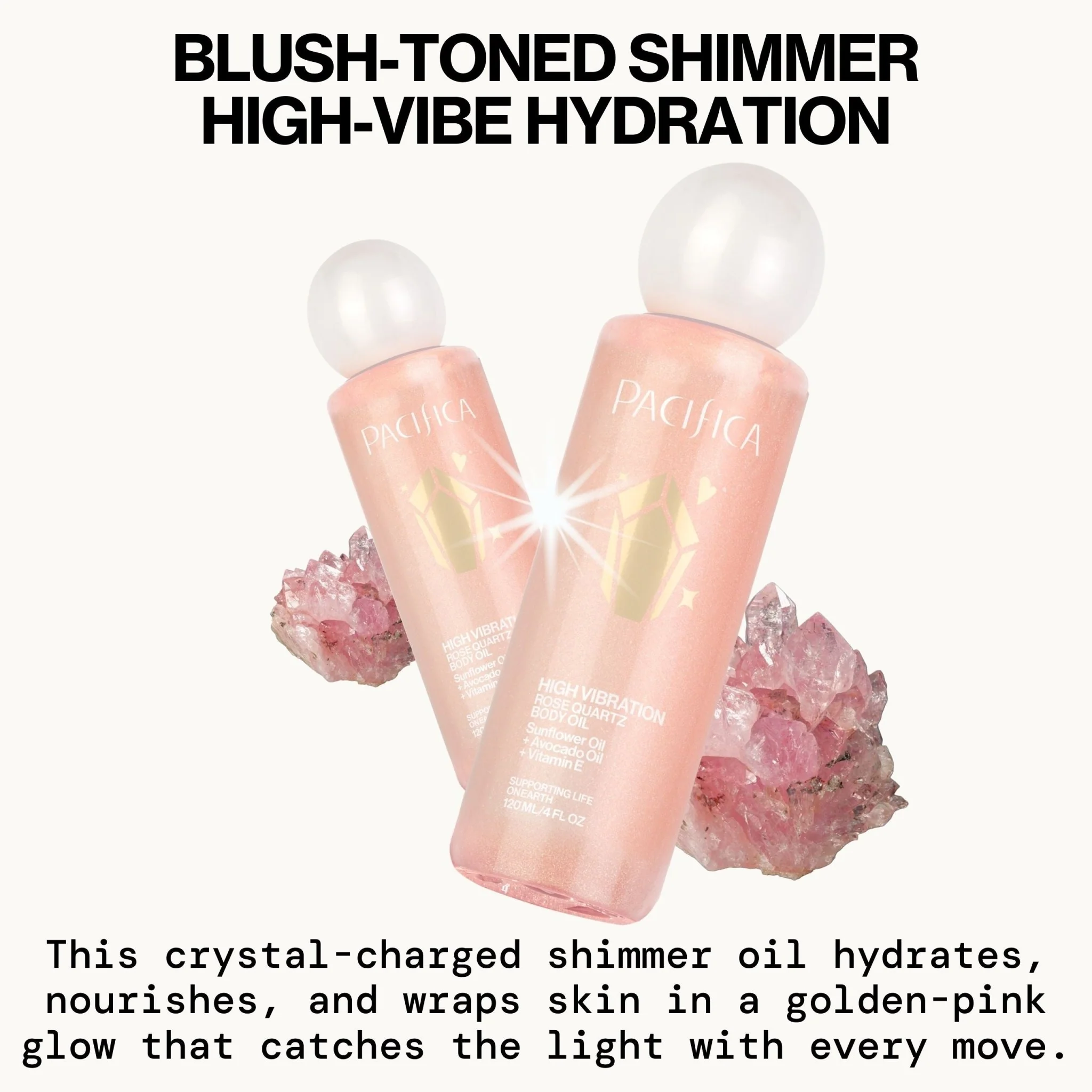 High Vibration Rose Quartz Body Oil - Image 3