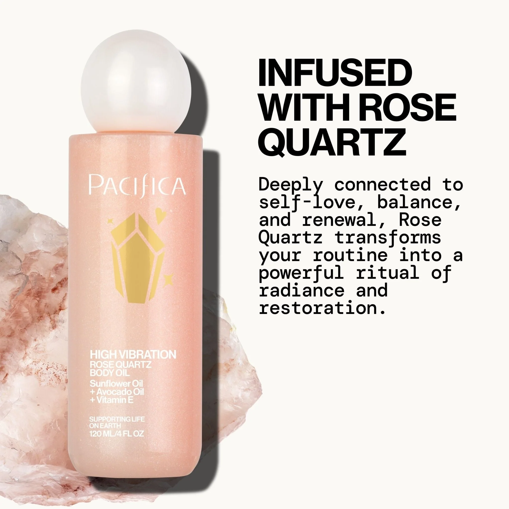 High Vibration Rose Quartz Body Oil - Image 6
