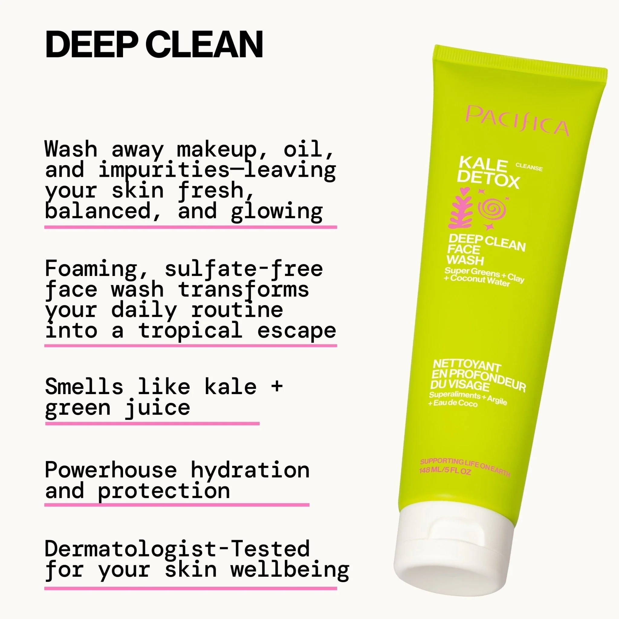 Kale Detox Deep Cleaning Face Wash | Daily Facial Cleanser - Image 4