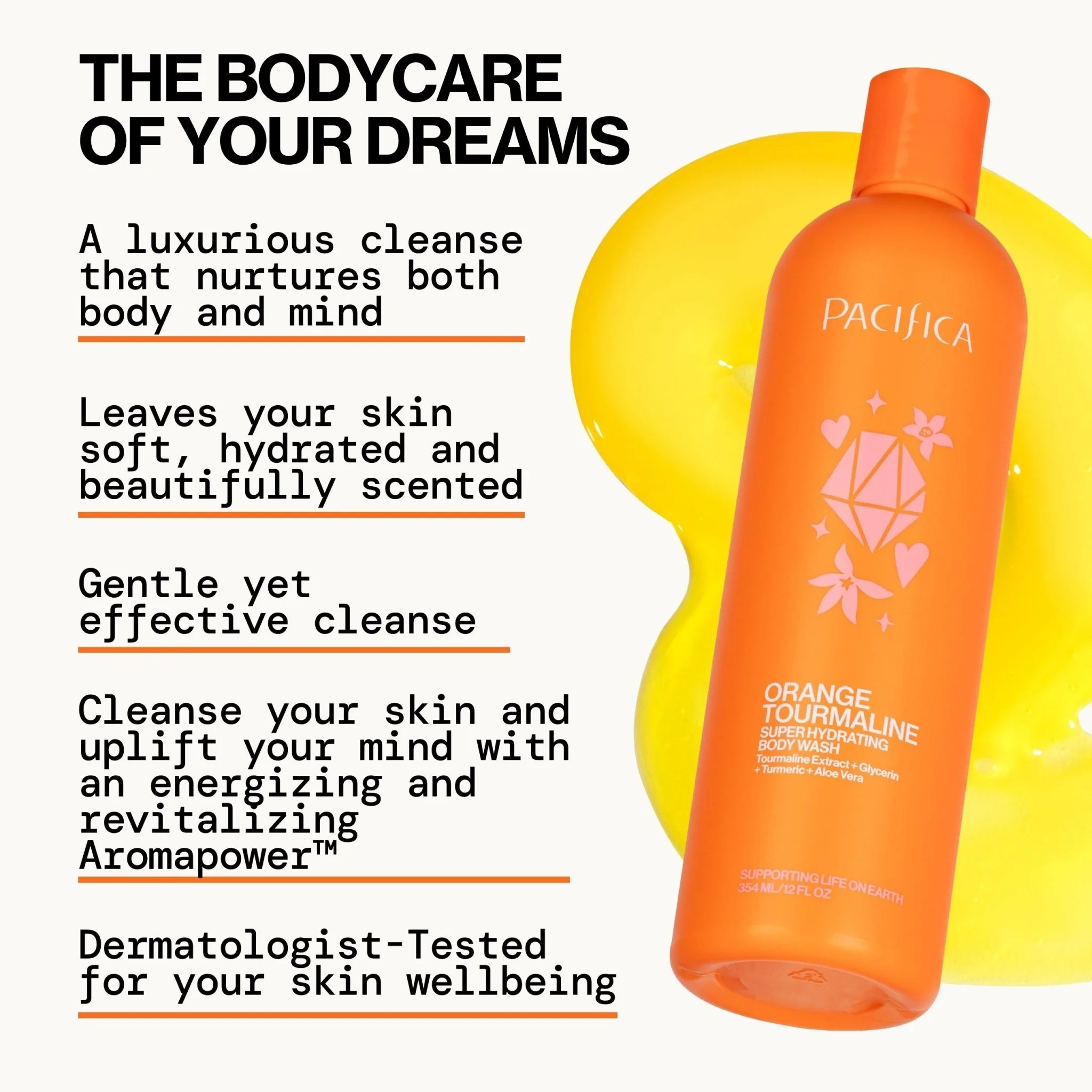 Orange Tourmaline Super Hydrating Body Wash - Image 4