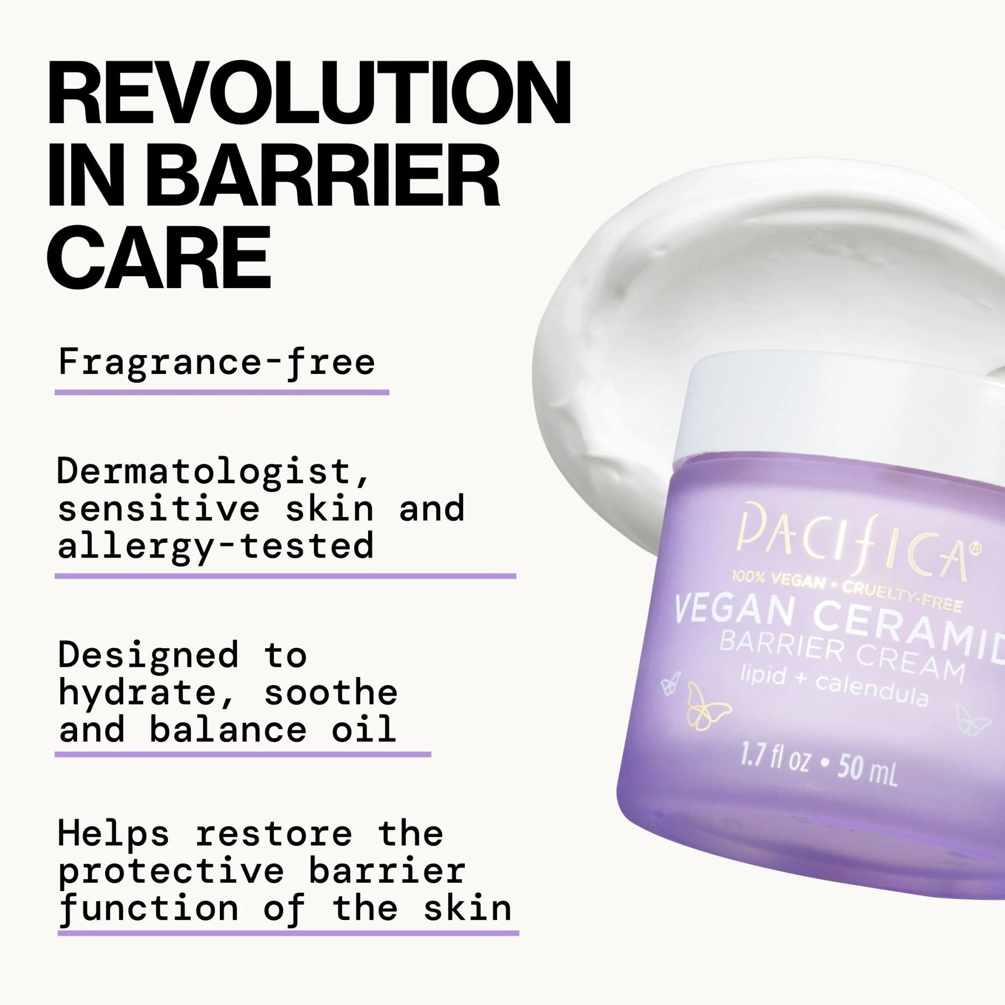 Vegan Ceramide Barrier Face Cream - Image 3