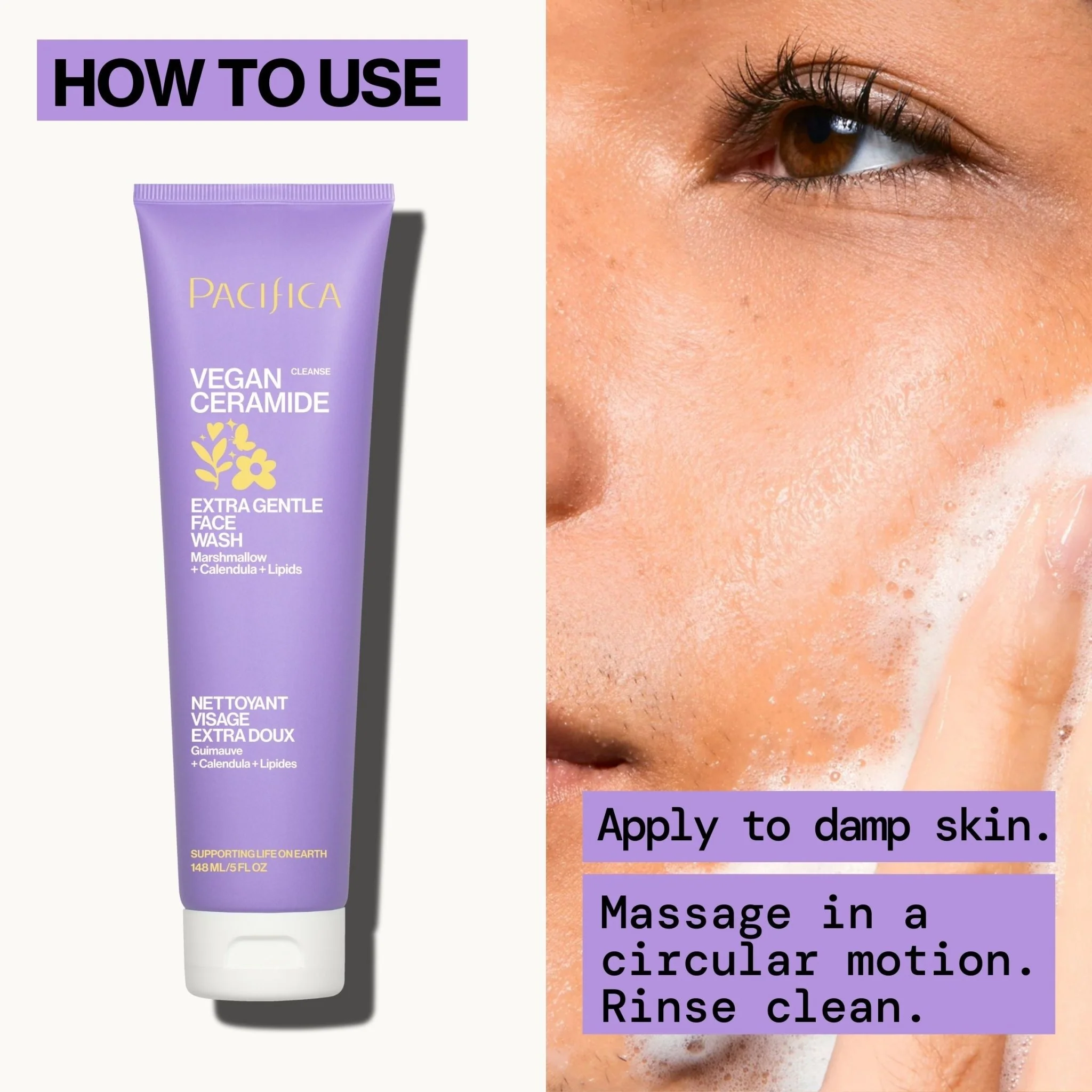 Vegan Ceramide Extra Gentle Face Wash - Image 10