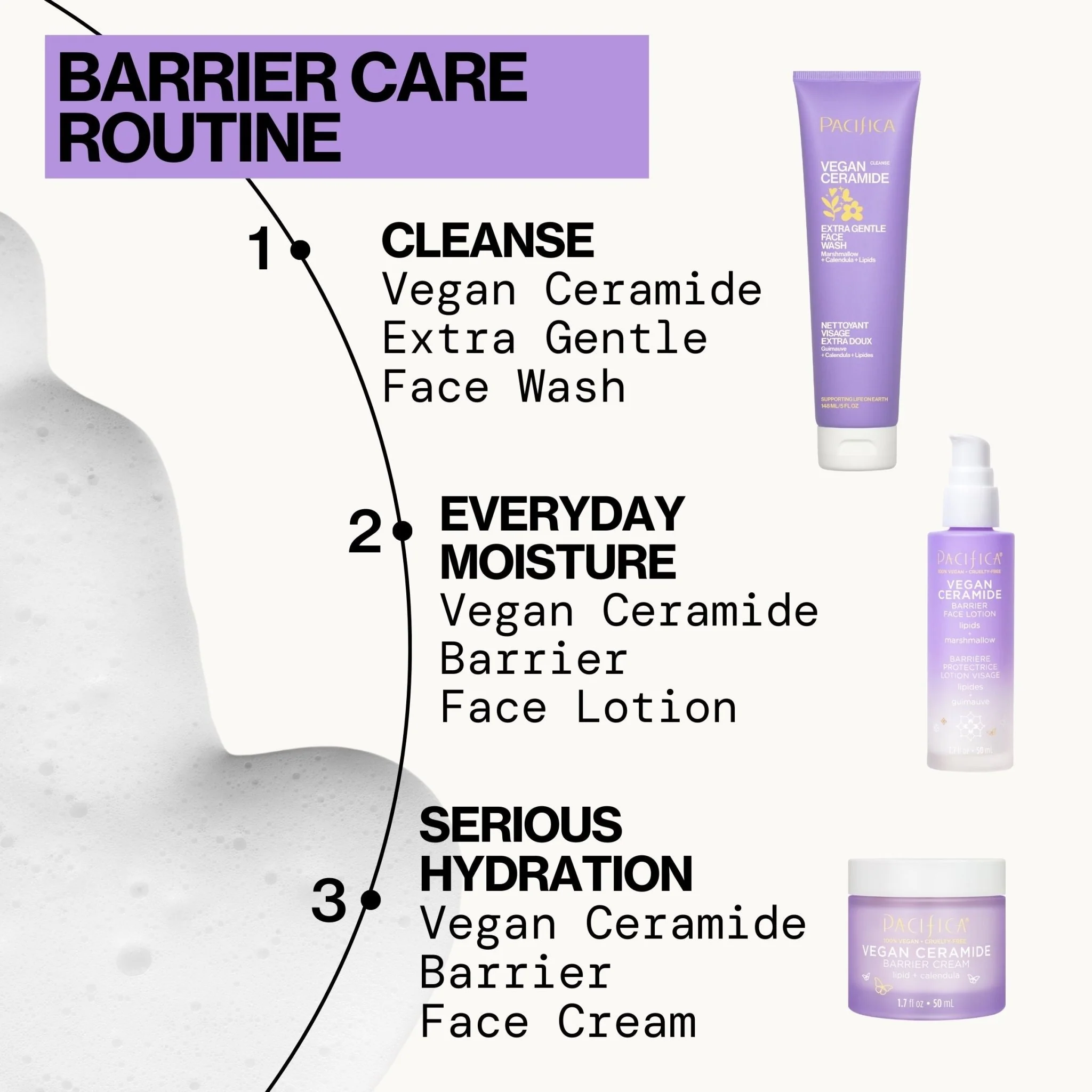 Vegan Ceramide Extra Gentle Face Wash - Image 12