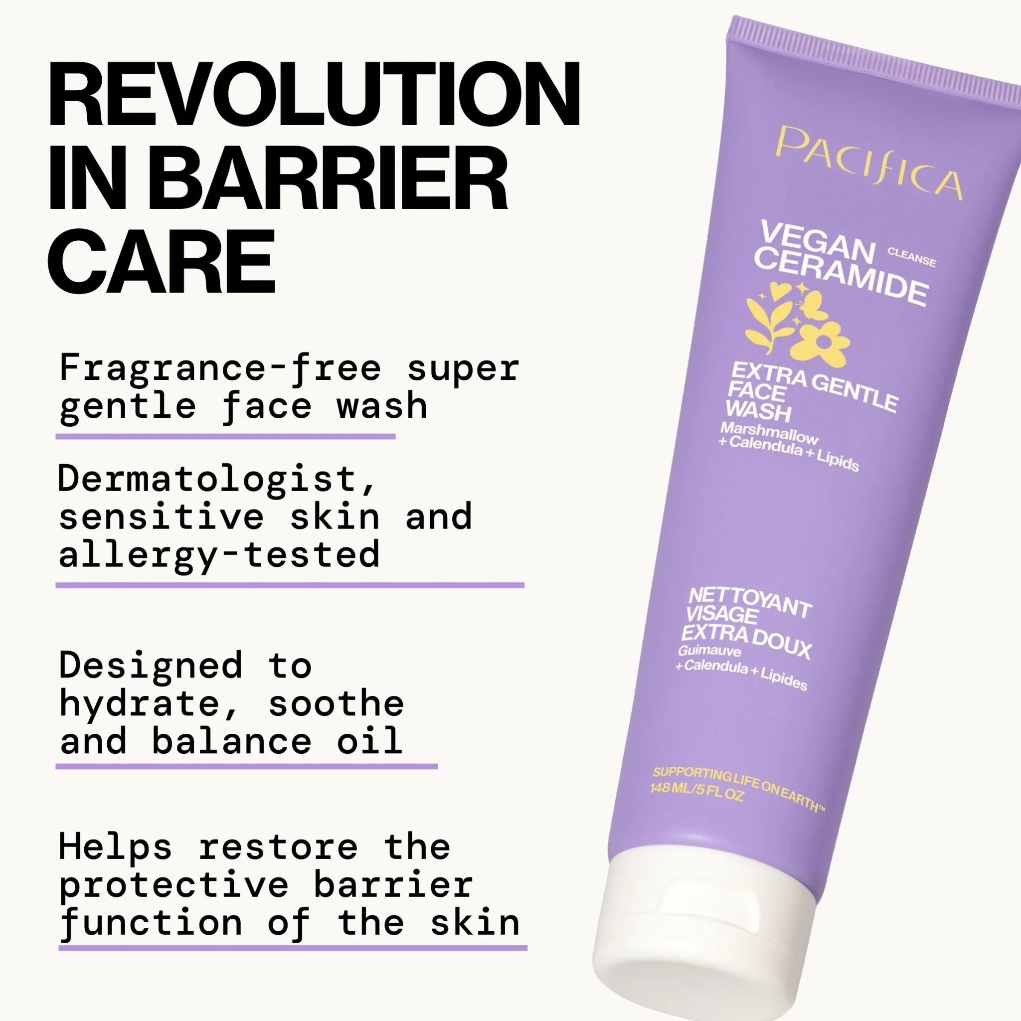 Vegan Ceramide Extra Gentle Face Wash - Image 7