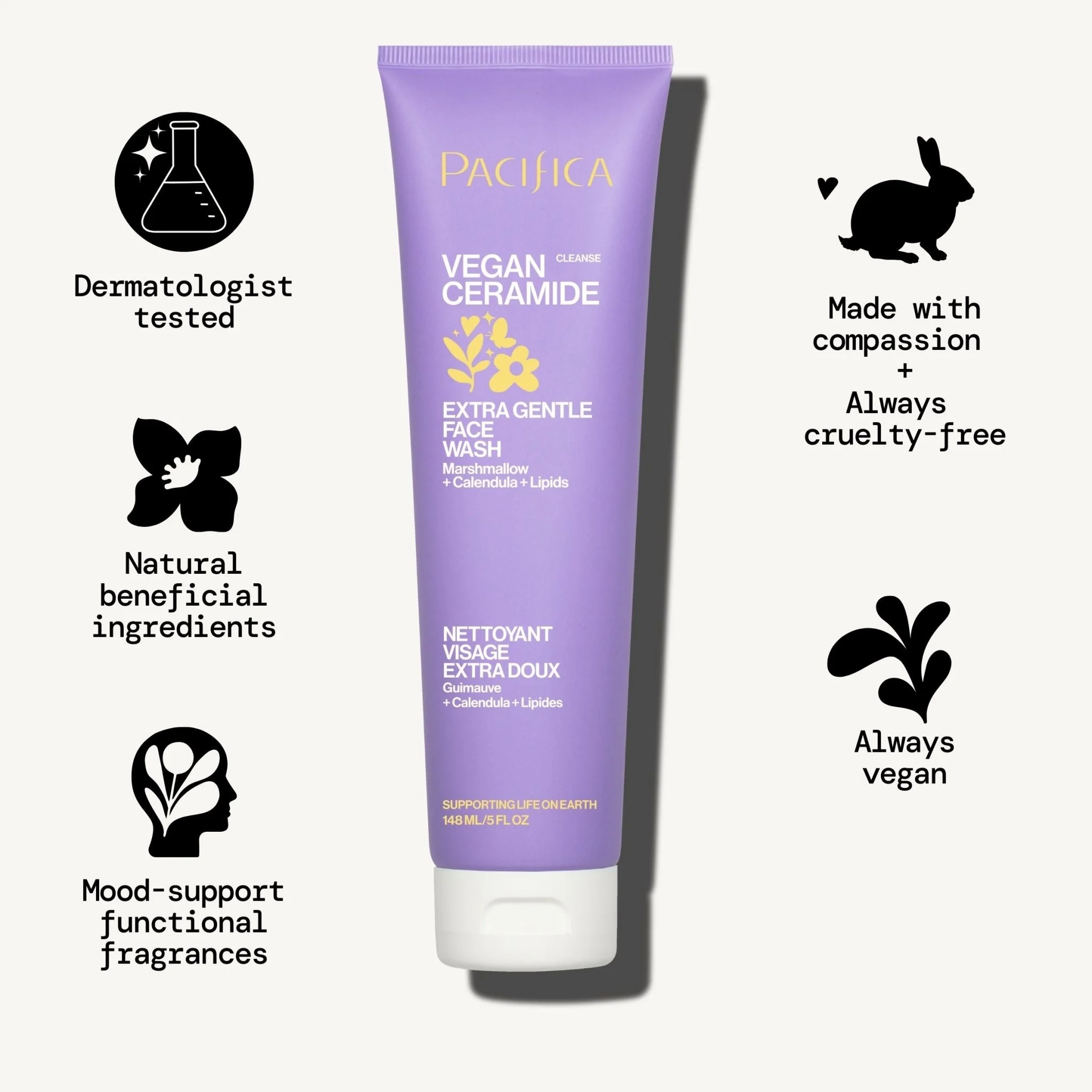 Vegan Ceramide Extra Gentle Face Wash - Image 9