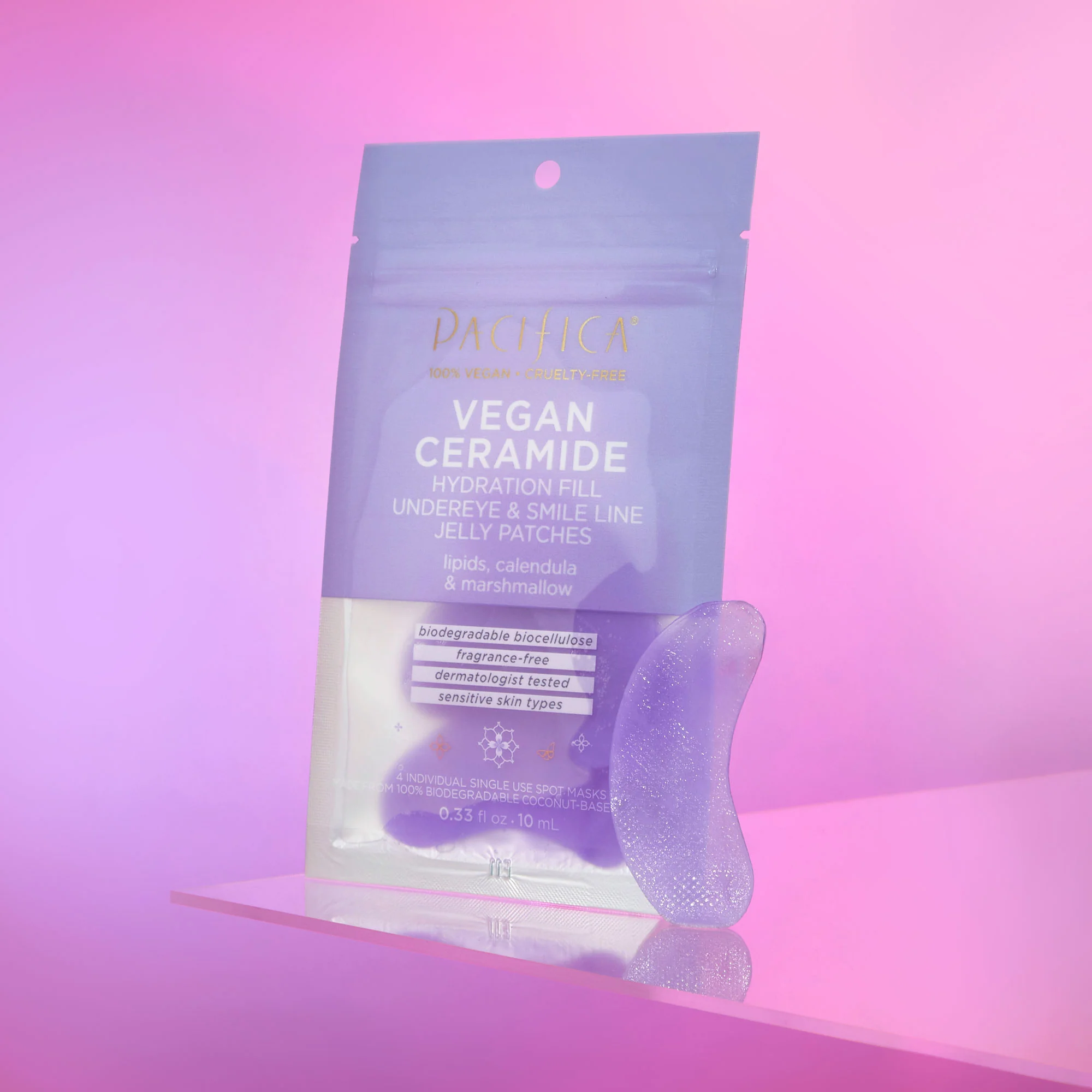 Vegan Ceramide Hydration Fill Undereye & Smile Line Jelly Patches - Image 2