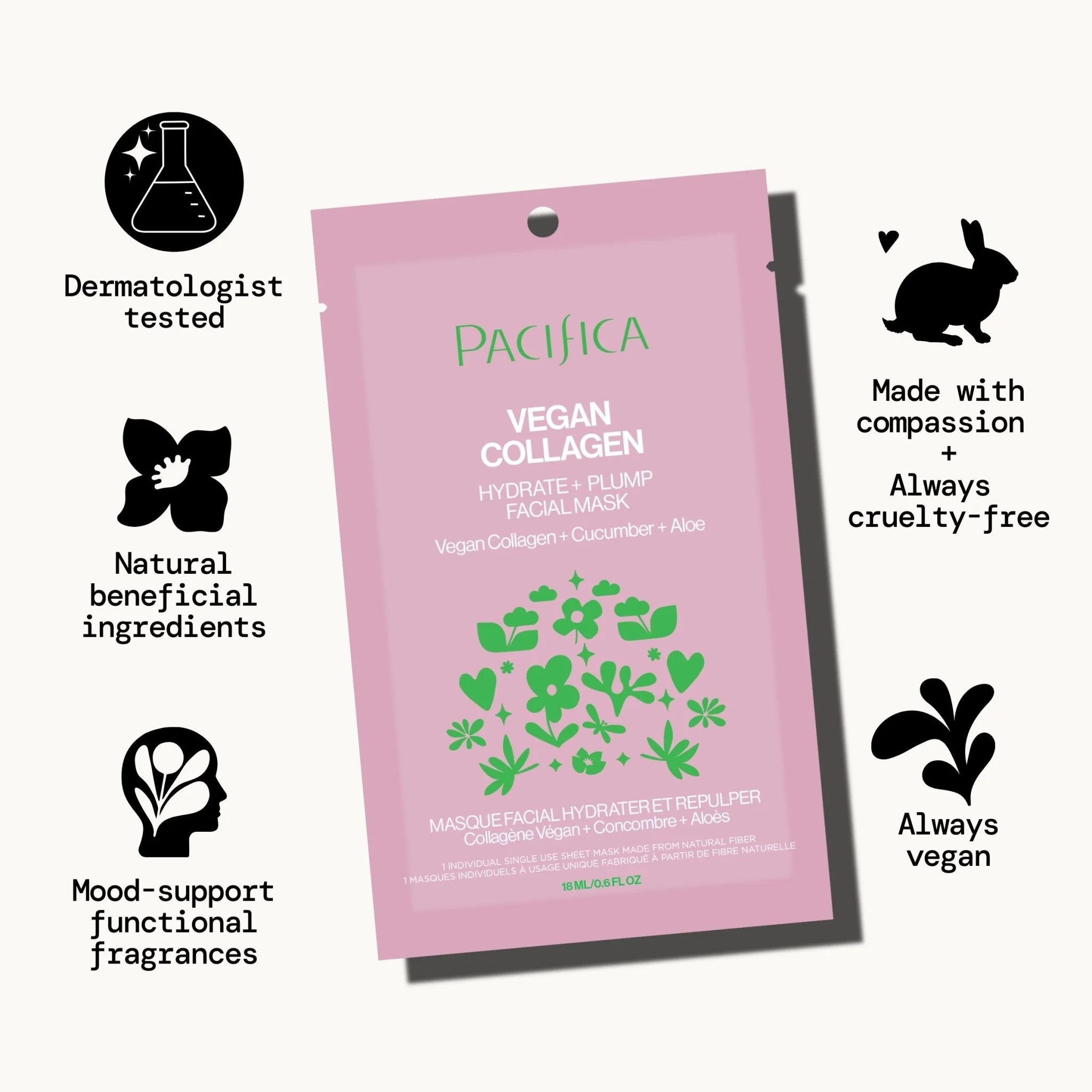 Vegan Collagen Hydrate & Plump Facial Mask - Image 10
