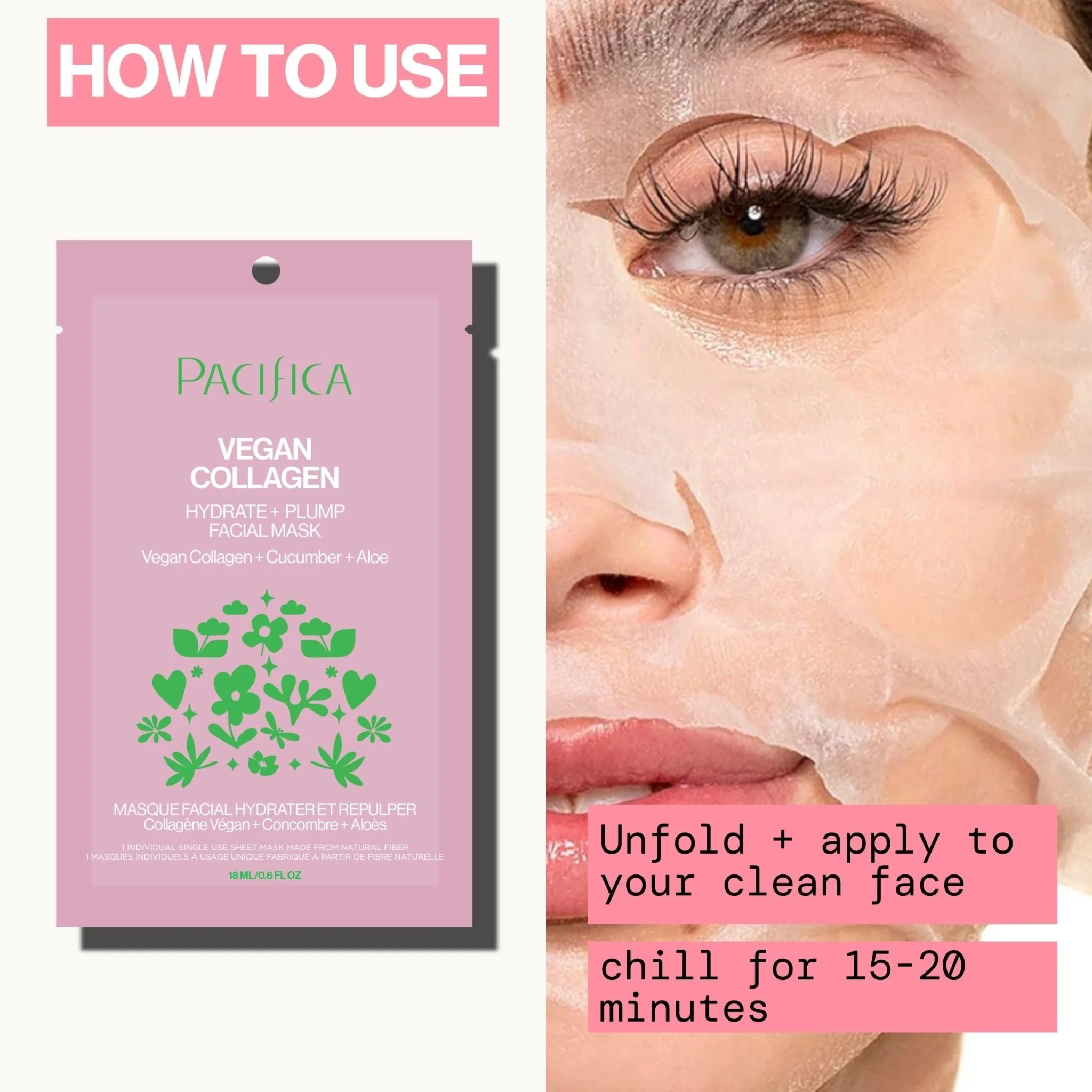 Vegan Collagen Hydrate & Plump Facial Mask - Image 11